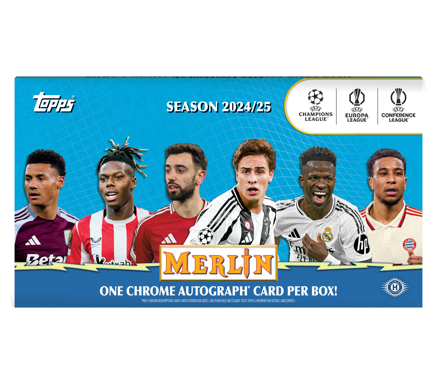 2024-25 Topps UEFA Club Competitions Merlin Chrome Soccer Hobby Box