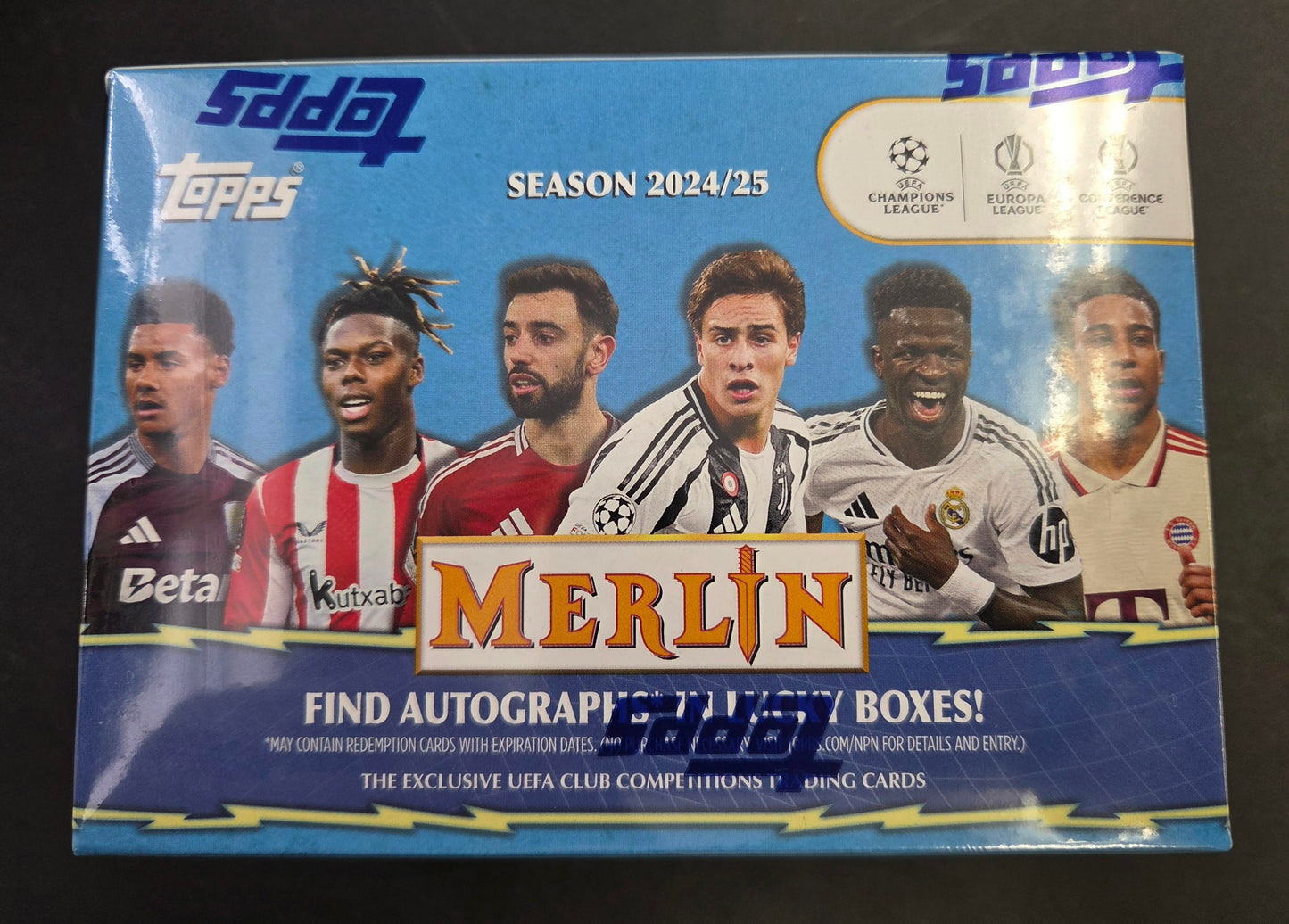 2024/25 Topps UEFA Club Competitions Merlin Chrome Soccer Value Box