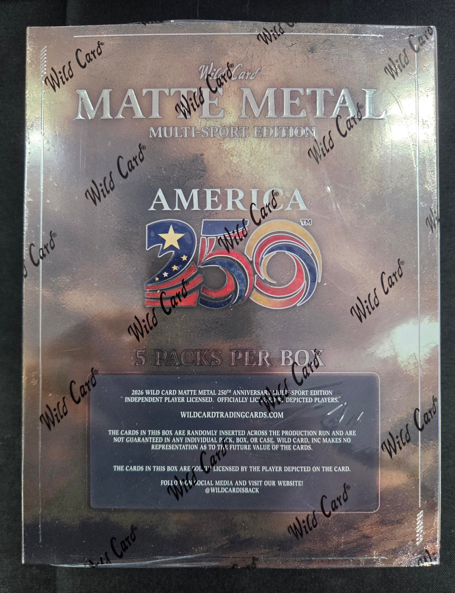 2026 Wild Card Matte Metal America 250 Multi Sport Hobby Box