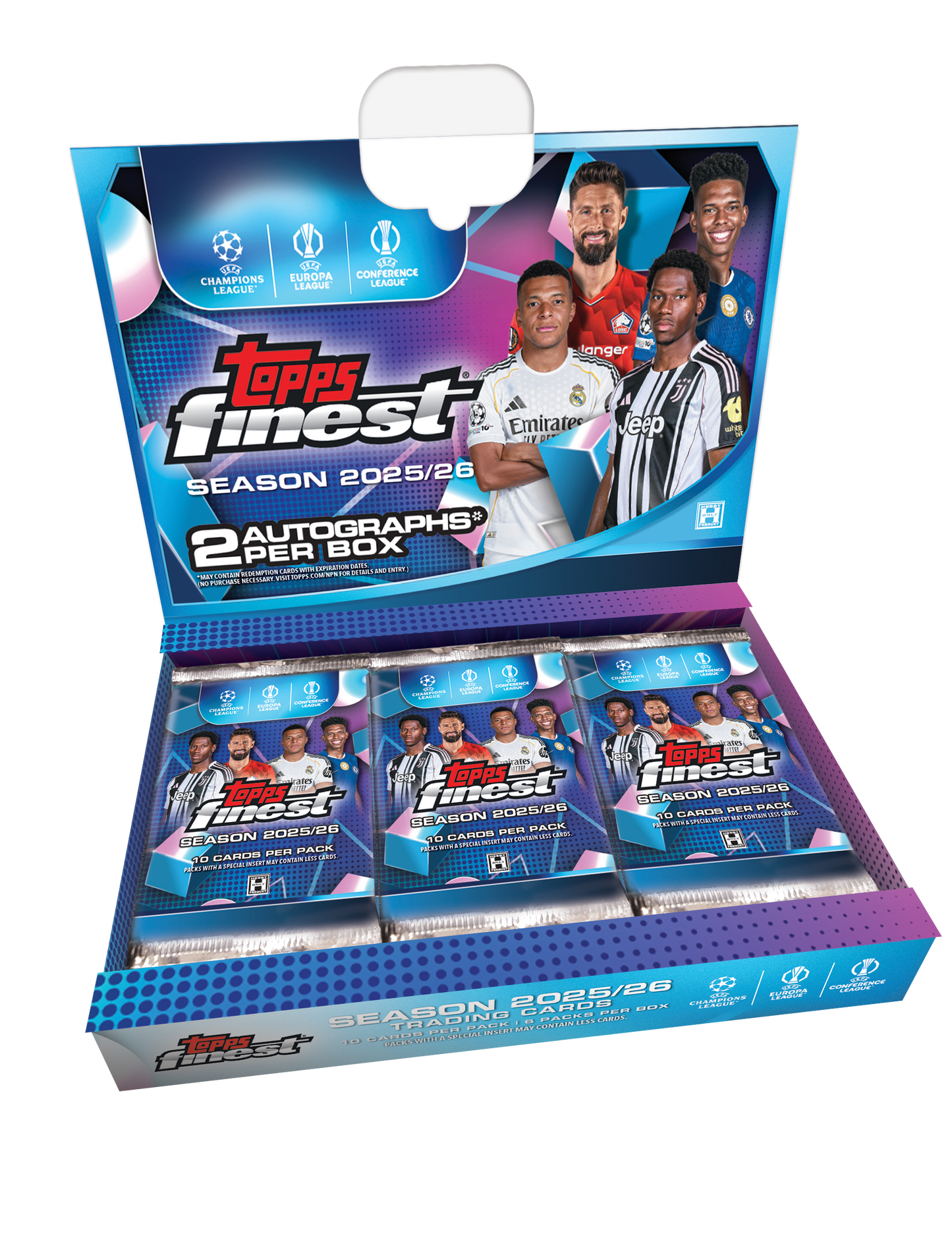 2025/26 Topps Finest UCC Soccer Hobby Box