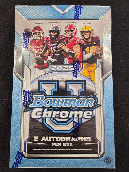 2025 Bowman University Chrome Football Hobby Box