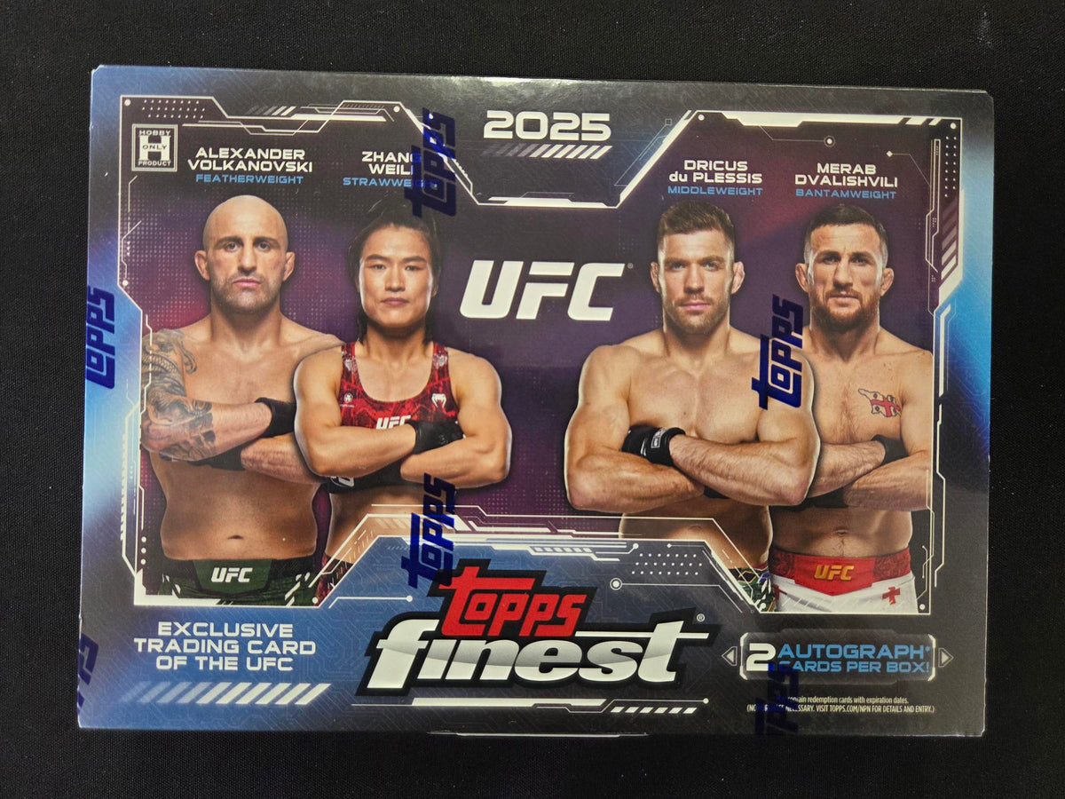Ufc Box 2025 Topps Finest UFC Hobby Box – G&T Sports Cards Plus