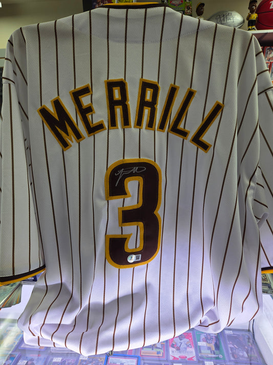 Jackson Merrill Signed Pinstripe Jersey