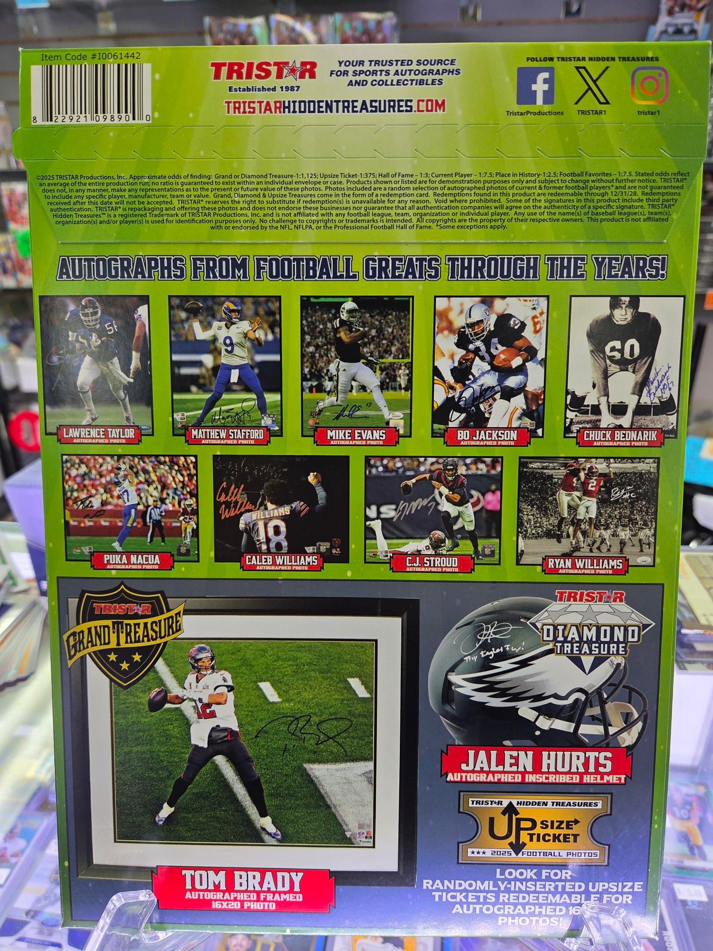 2025 Tristar Hidden Treasures Autographed Football Photos Mystery Envelope
