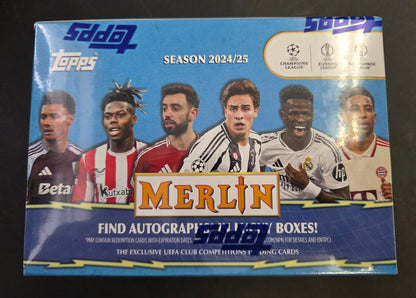 2024/25 Topps UEFA Club Competitions Merlin Chrome Soccer Value Box