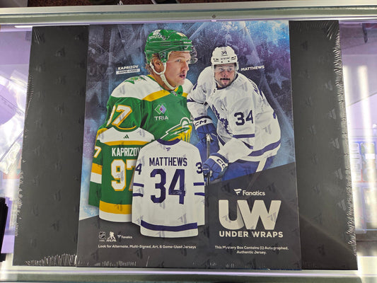 2025 Fanatics Under Wraps Signed NHL Jersey Mystery Box