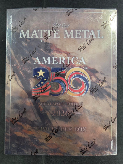 2026 Wild Card Matte Metal America 250 Multi Sport Hobby Box