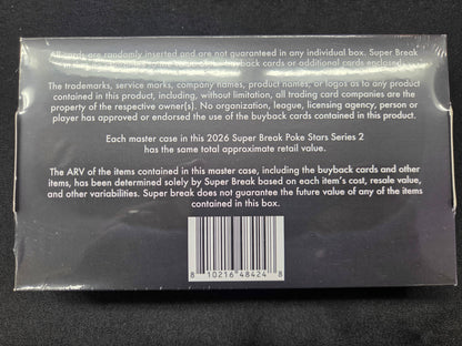 2026 Super Break Poke Stars Series 2 Box