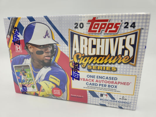 (2024) Topps Archives Signature Series Baseball Active Player Edition Hobby Box