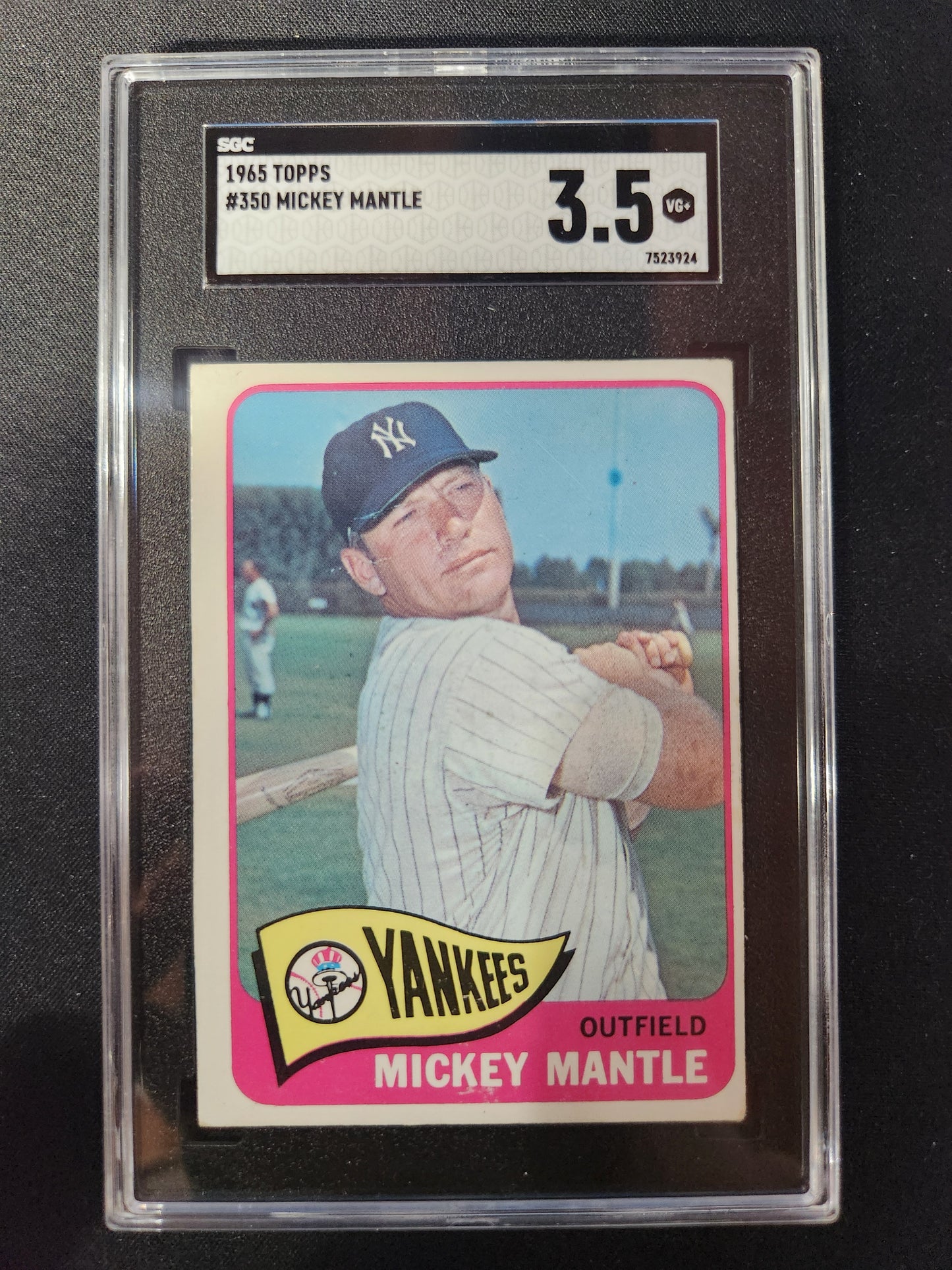 1965 Topps Mickey Mantle SGC 3.5