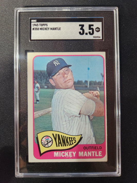 1965 Topps Mickey Mantle SGC 3.5