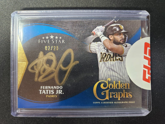2024 Topps Five Star Fernando Tatis Jr. Golden Graphs Autograph