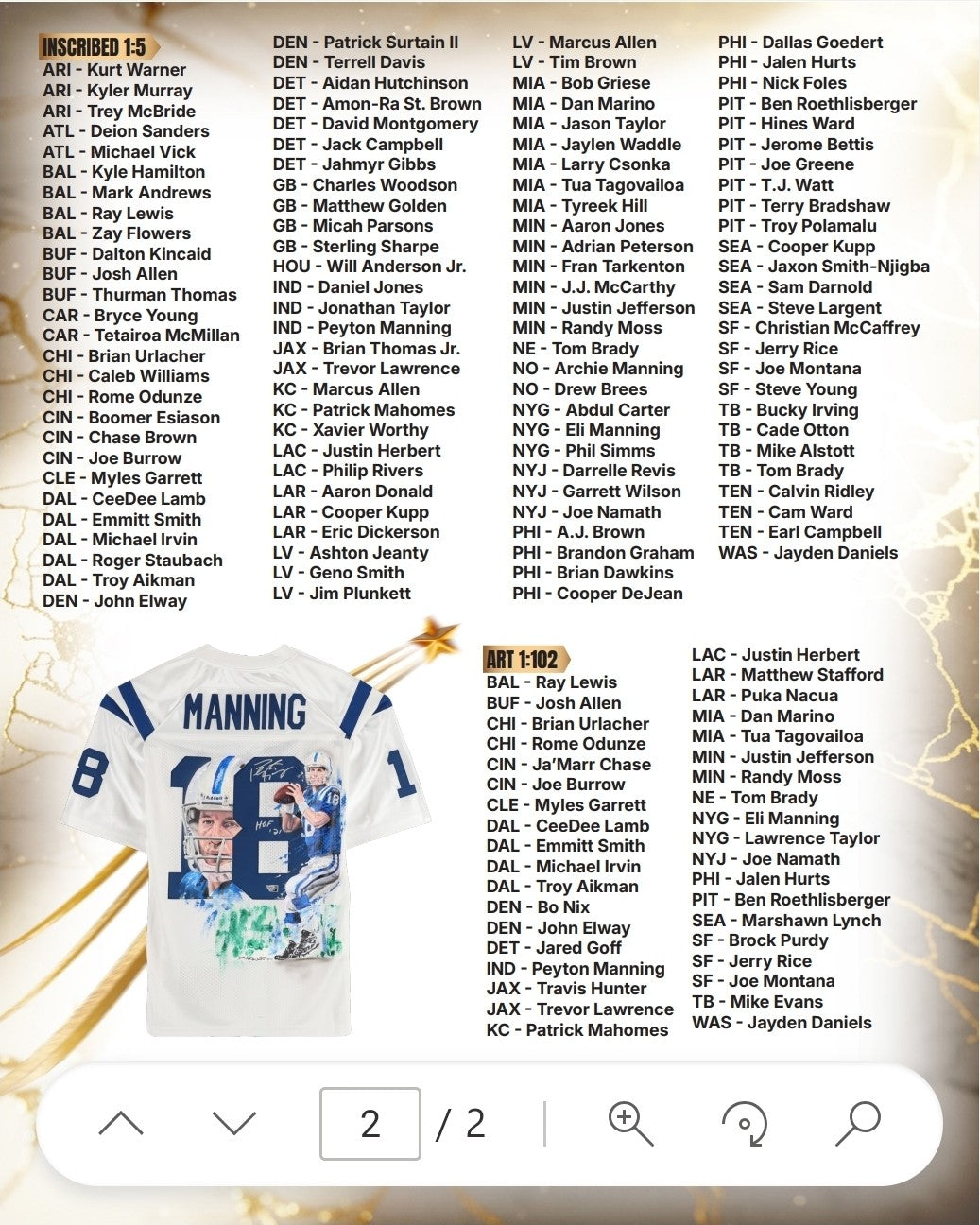 2026 Fanatics Under Wraps NFL Jersey Mystery Box Vol. 1