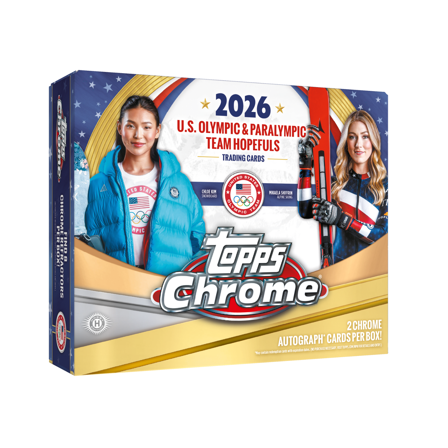 2026 Topps Chrome U.S. Winter Olympics & Paralympic Team Hopefuls Hobby Box (Preorder)