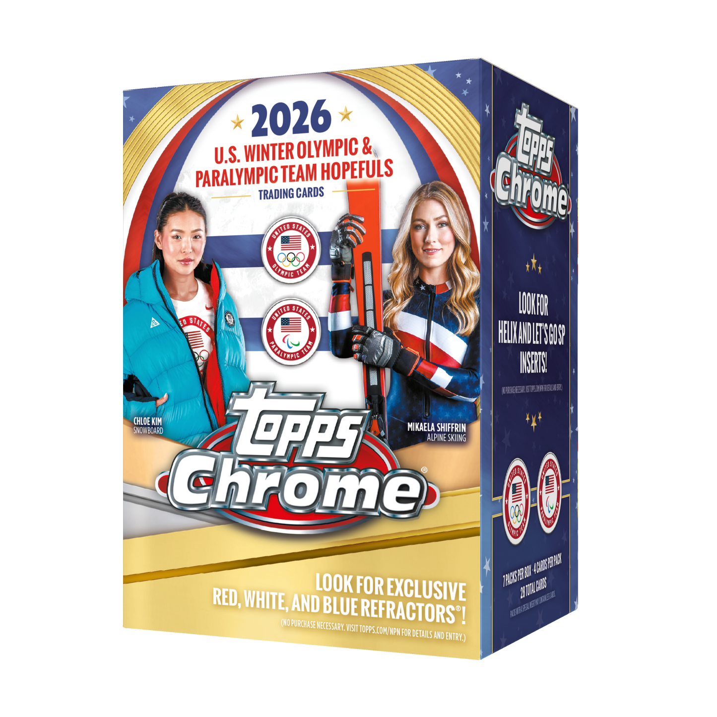 2026 Topps Chrome U.S. Winter Olympics & Paralympic Team Hopefuls Value Box (Preorder)