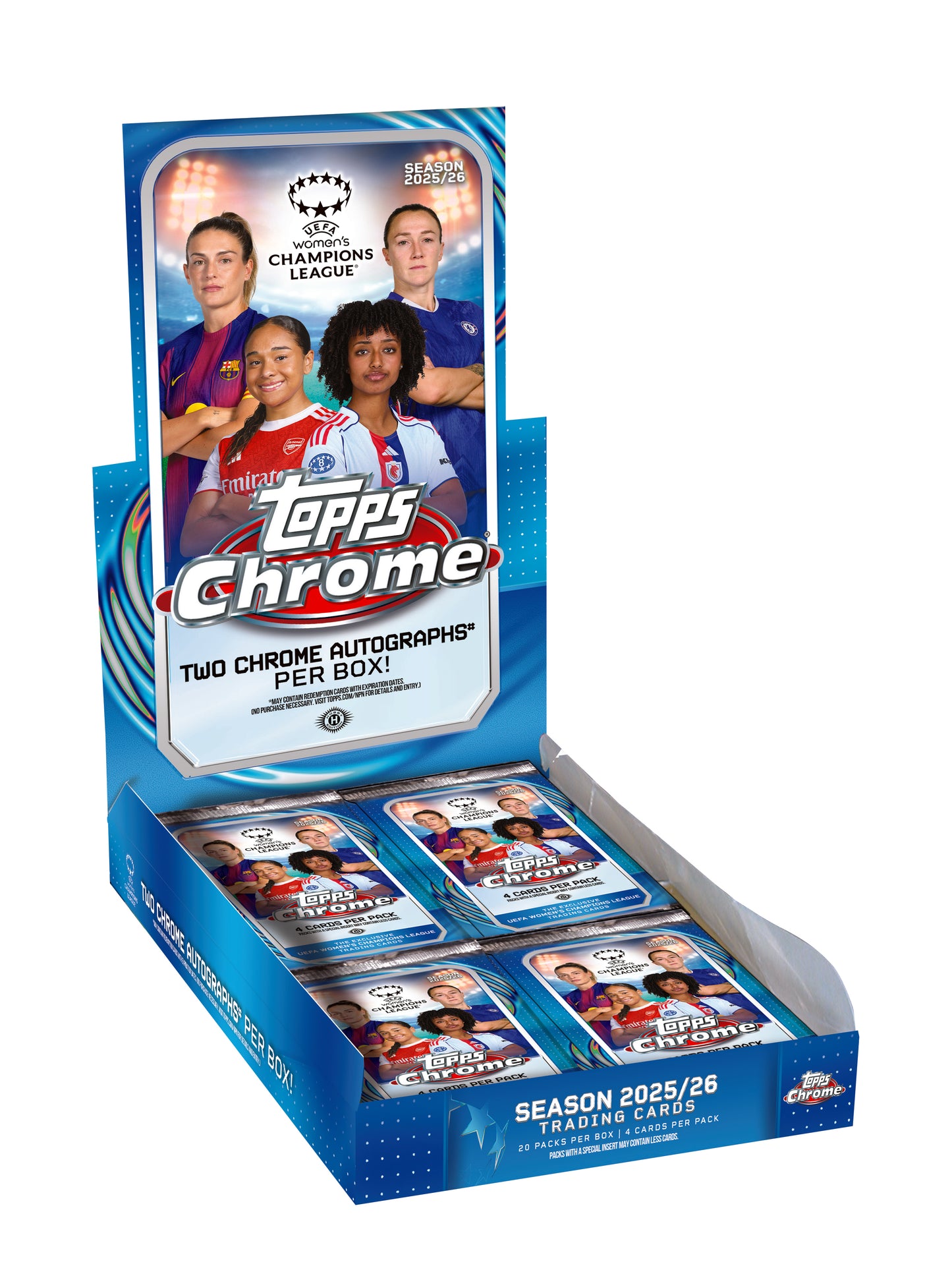 2025/26 Topps Chrome UEFA Women’s Champions League Hobby Box