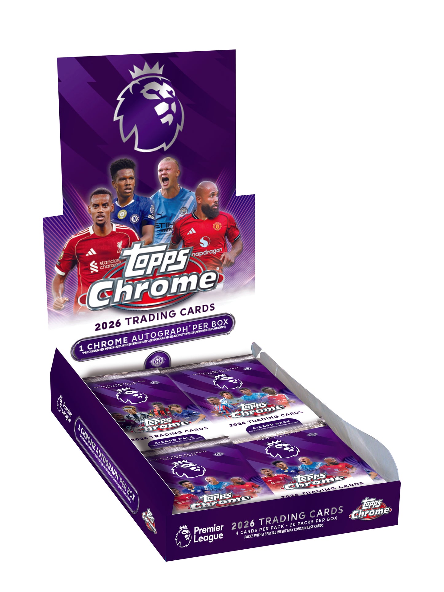 2026 Topps Chrome English Premiere League Soccer Hobby Box