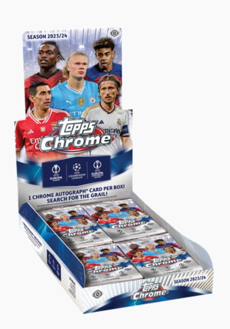 (2023-24) Topps Chrome UEFA Club Competitions Soccer Hobby Box