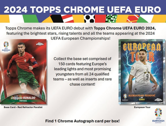 (2023-24) Topps Chrome UEFA EURO Soccer Hobby Box